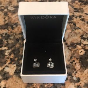 PANDORA Timeless Elegance silver dangling earrings
